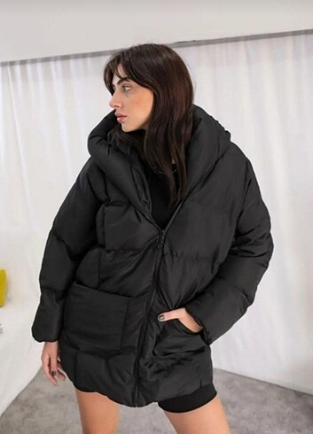 - PUFFER YARASA ŞİŞME OVERSİZE MONT 