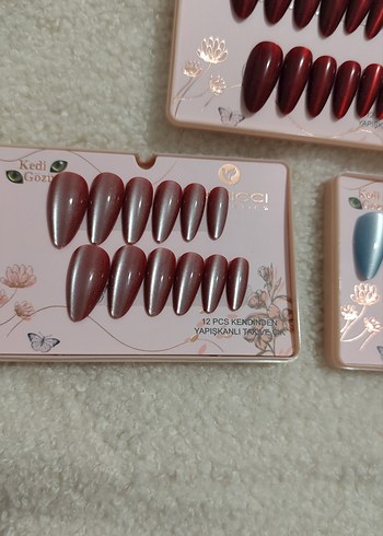 Gül Kurusu Parlak Takma Tırnak Seti - Görsel 2