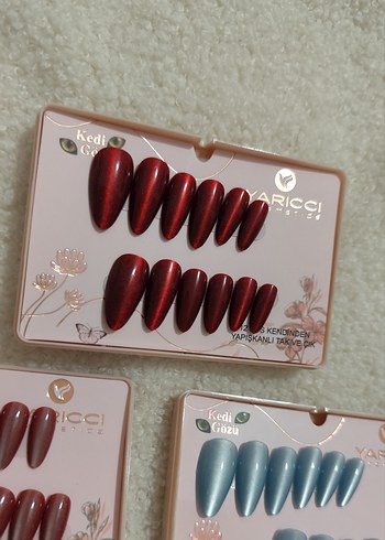 Parlak Renkli Takma Tırnak Seti 3 Adet - Görsel 4