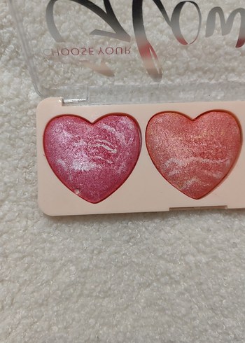 Pembe Kalp Şeklinde Highlighter Paleti - Görsel 4