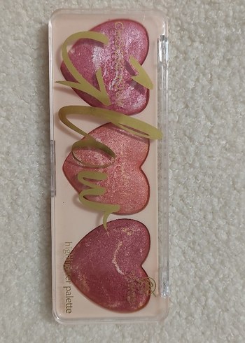 Pembe Kalp Şeklinde Highlighter Paleti - Görsel 3