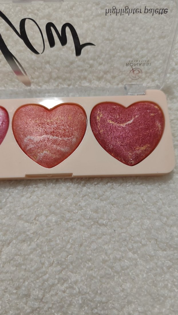 Pembe Kalp Şeklinde Highlighter Paleti - Görsel 5