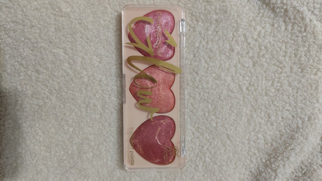 Pembe Kalp Şeklinde Highlighter Paleti - Görsel 3