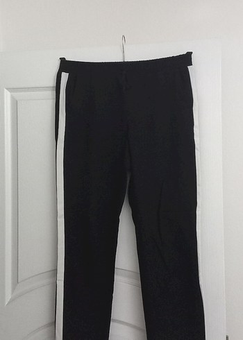 Kadın Siyah Spor Kumaş Pantolon