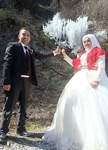 xl Beden beyaz Renk Gelinlik