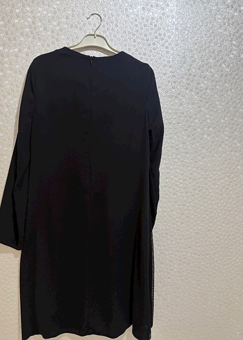 Siyah Kadın Uzun Kollu Baskılı Tunik - Görsel 4