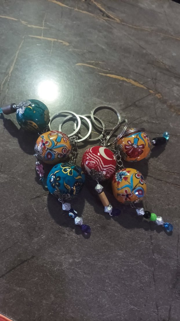 çini anahtarlık 6 adet - Görsel 3