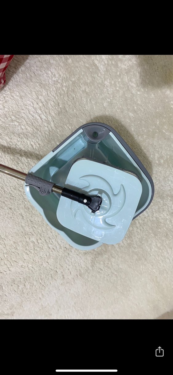 Kirli su temiz su ayıran döner başlıklı mop - Görsel 2