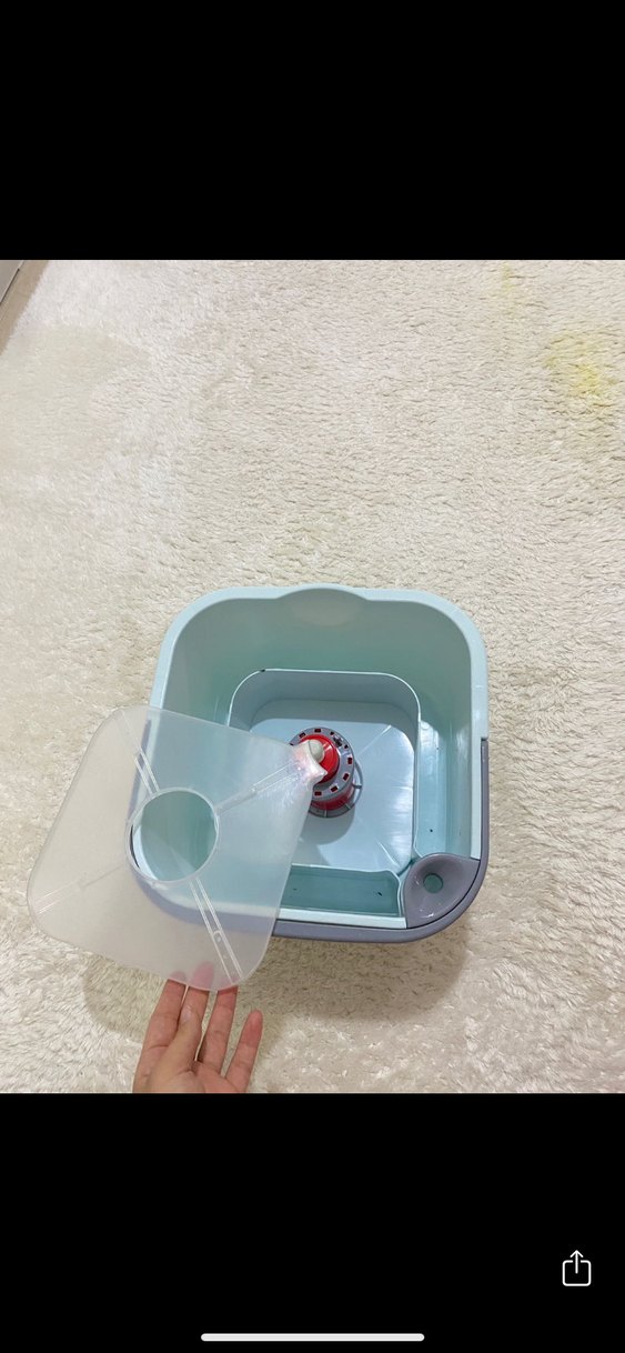 Kirli su temiz su ayıran döner başlıklı mop - Görsel 5