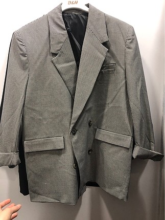 Zara desenli oversize ceket