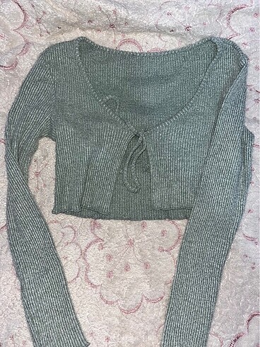 Crop hırka
