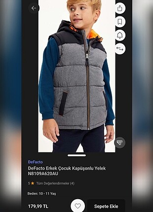 Çocuk mont yelek