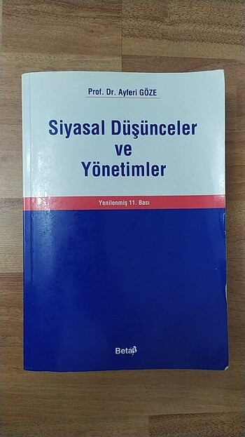 Siyasal Düşünceler ve Yönetimler / AYFERİ GÖZE 