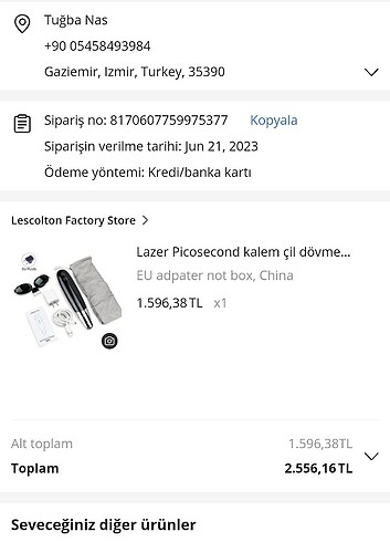 Lescolton Lazer Epilasyon Dövme silme cihazı