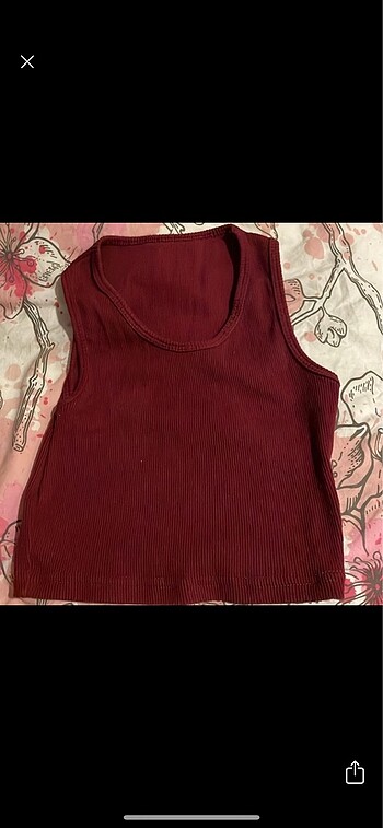 Kadın bordo crop