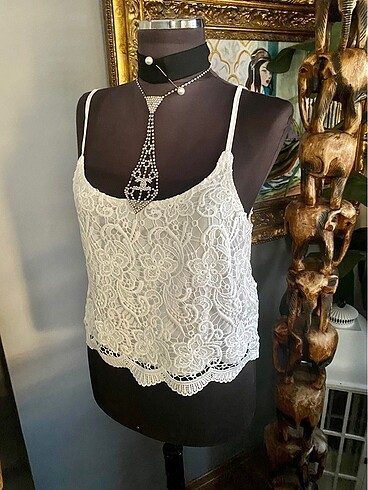 38 Beden #H&M crop bluz/büstiyer