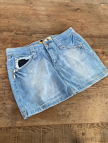 Twist #Twist tasarım ithal jean mini etek