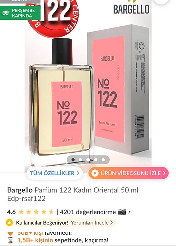 Diğer Bargello No 122 Kadın Parfüm 50ml