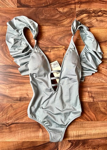 Mavi Strappy Kadın Mayo - Görsel 3