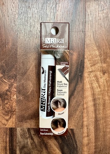 Mara Saç Maskarası - Koyu Kahverengi - Görsel 4