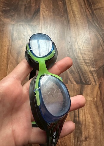 Yeşil Bağcıklı Cocuk Yüzücü Gözlüğü - Görsel 3