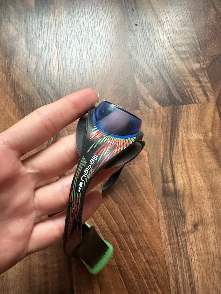 Yeşil Bağcıklı Cocuk Yüzücü Gözlüğü - Görsel 2