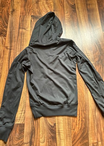 Siyah Fermuarlı Kadın Spor Ceket - Görsel 4