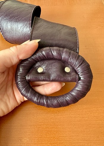 Koyu Mor Kadın Kemer - Görsel 4