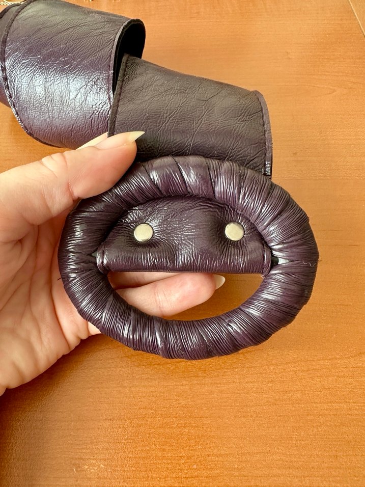 Koyu Mor Kadın Kemer - Görsel 4