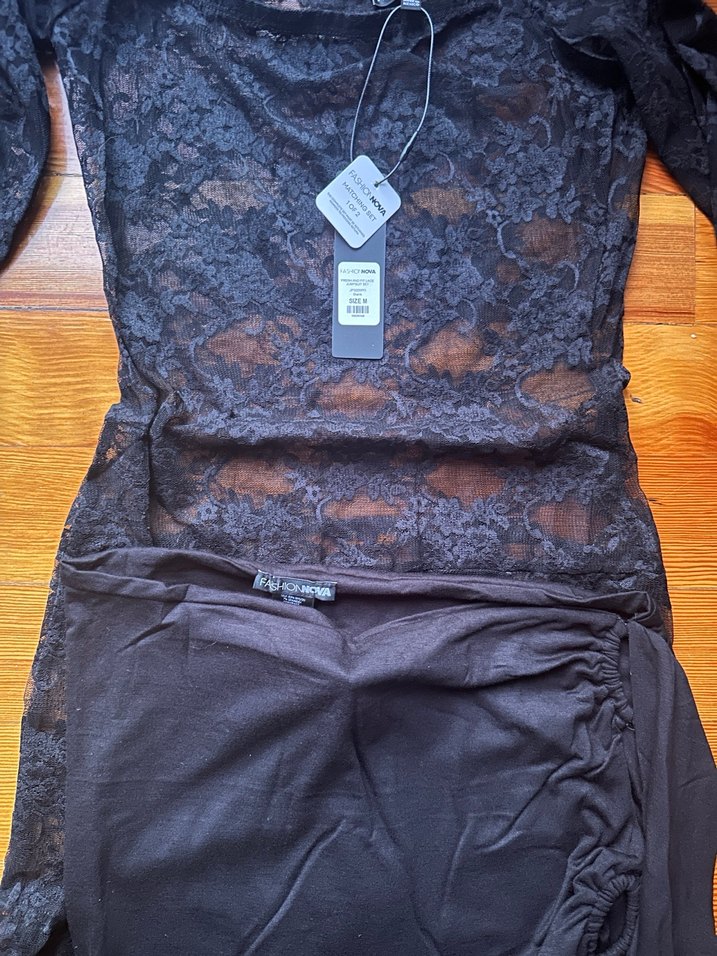 Siyah Dantel Uzun Kollu Straplez Romper - Görsel 5