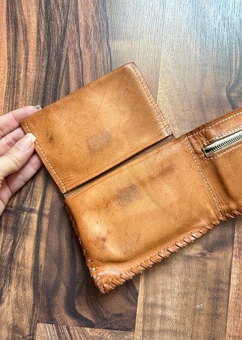 Kahverengi Vintage Erkek Cüzdanı - Görsel 5