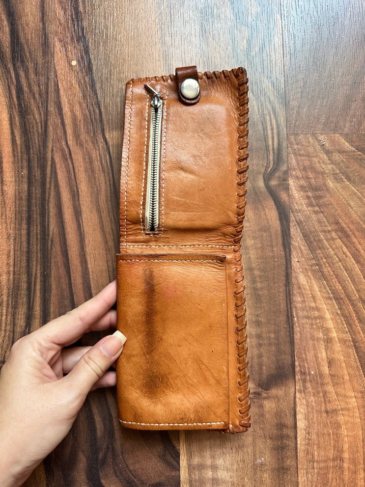 Kahverengi Vintage Erkek Cüzdanı - Görsel 4