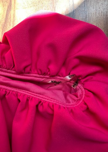 Pembe Fırfırlı Straplez Abiye - Görsel 3