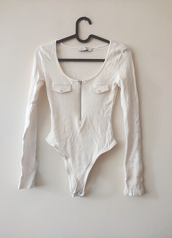 Bershka Beyaz Bodysuit