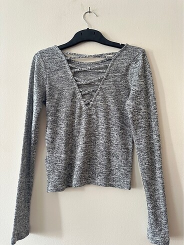H&M Gri Ince Triko