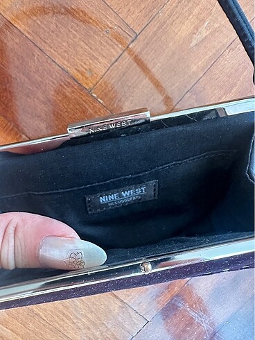 Beden bordo Renk Nine West Clutch Canta