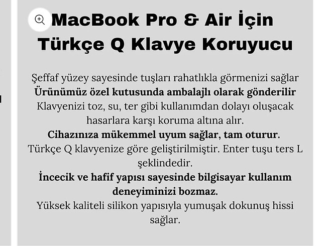 MacBook Klavye Koruyucu - Görsel 3