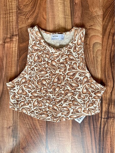 xs Beden beyaz Renk Bershka Crop