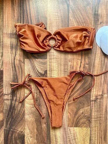 s Beden turuncu Renk Kiremit Bikini