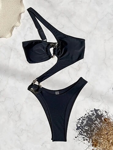 Sheinside Siyah Mayokini