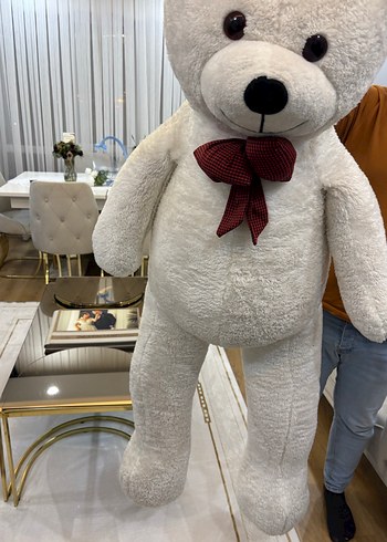Beyaz Peluş Oyuncak Ayı - Görsel 4