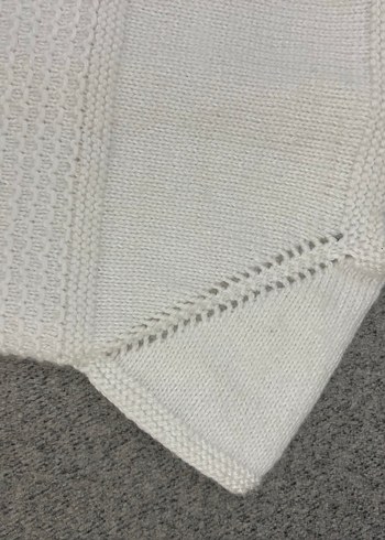 Beyaz Örgü  yelek - Görsel 6