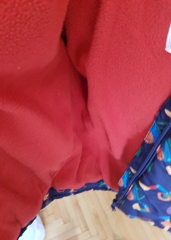 mother care iş makineleri desenli mont - Görsel 4