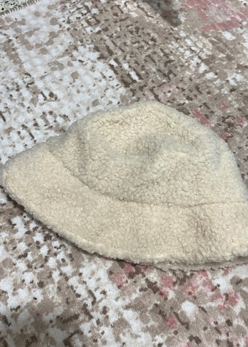  Beden camel Renk Peluş Detaylı Bej Kadın Şapka