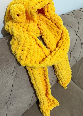 Şapkalı Atkı El Örme - Görsel 3