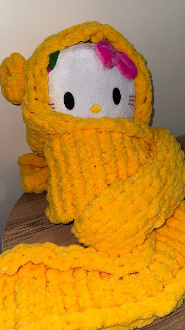 Şapkalı Atkı El Örme - Görsel 4