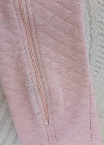 Fermuarlı Pembe Bebek Kız Tulum - Görsel 3