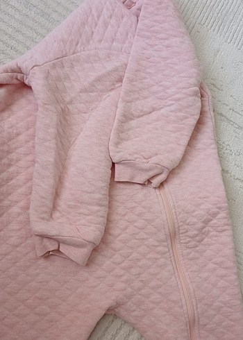 Fermuarlı Pembe Bebek Kız Tulum - Görsel 2