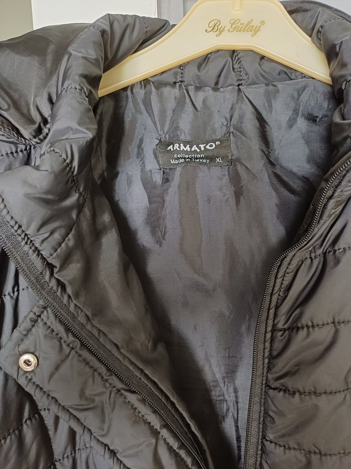 Gri Kadın Kışlık Kürklü Mont - Görsel 3