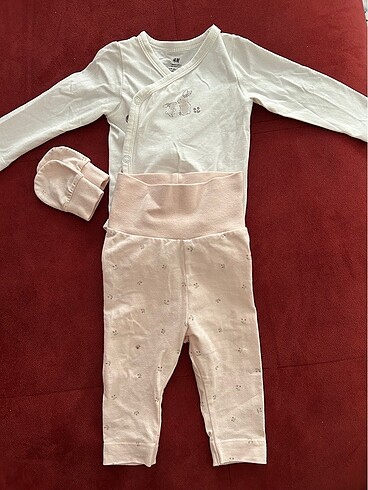 H&M H&M Alt Üst ve Tulum Takım 2-4 ay Pamuk Jarse